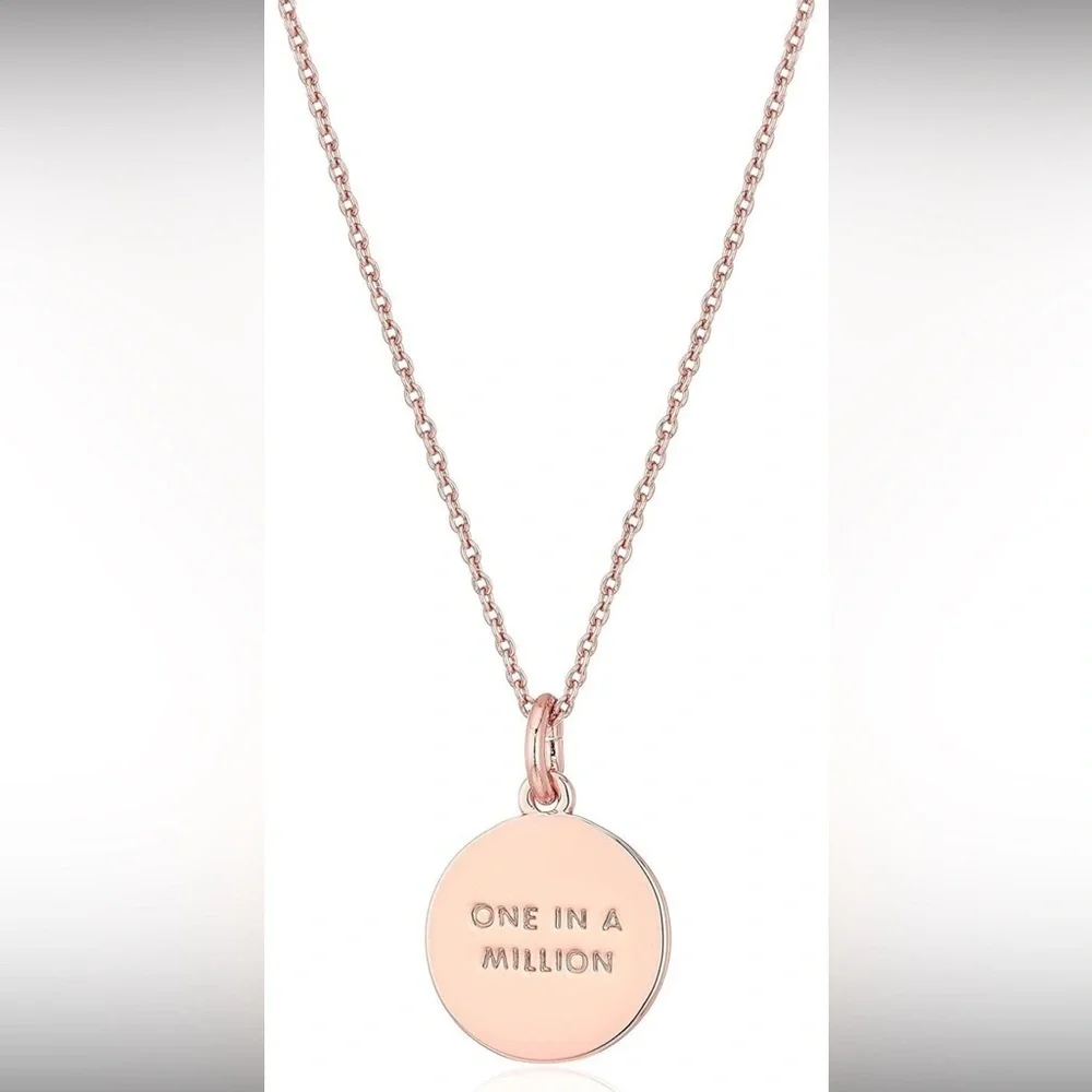 Kate Spade New York Initial Pendant Necklace R Rose Gold